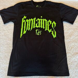 Fontaines D.C. North America Tour 2024 Band Tee Black Graphic Shirt Size Small